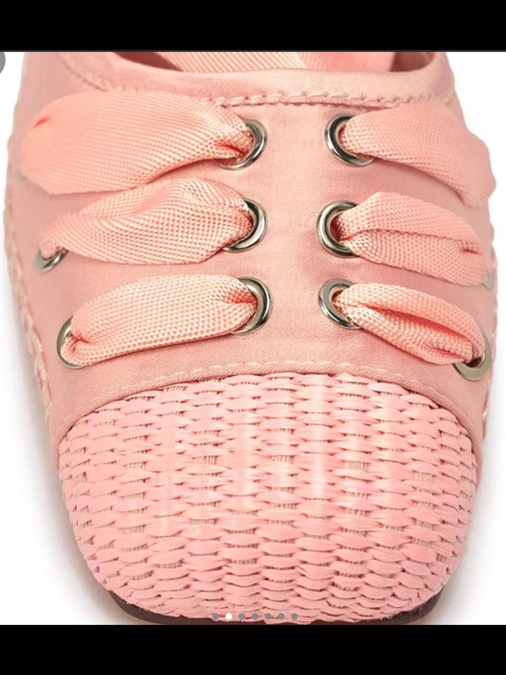 AKIRA Pink Satin Lace-Up Heels with Ribbon Wrap - Picture 3 of 6